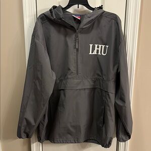 Champion LHU Gray Windbreaker Jacket. Grey. Size medium